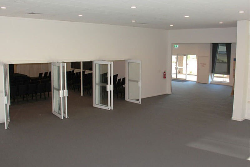 Entrance to auditorium at Moolap Chapel