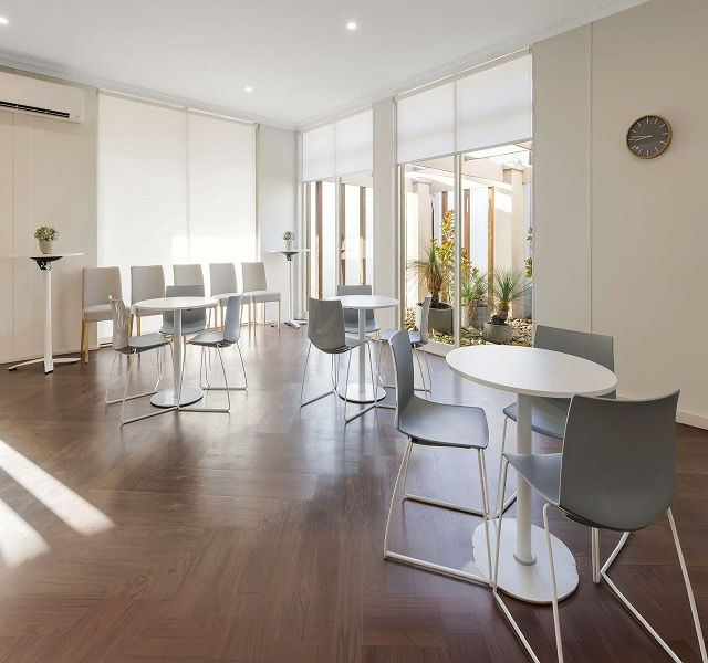 reception area at funeral home