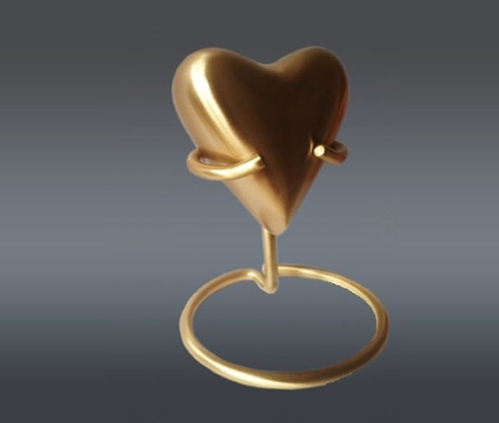 Brass Heart with stand