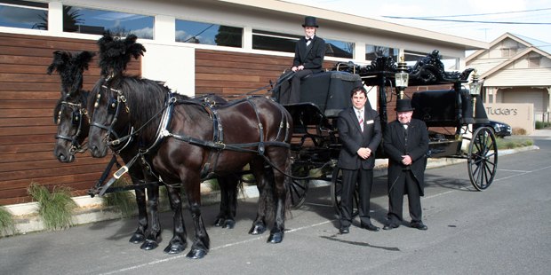 Geelong horse-drawn hearse